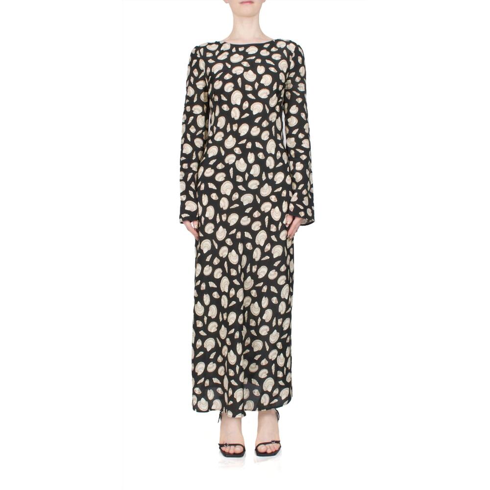 NEW CIAO LUCIA gaia long sleeve midi dress in shell